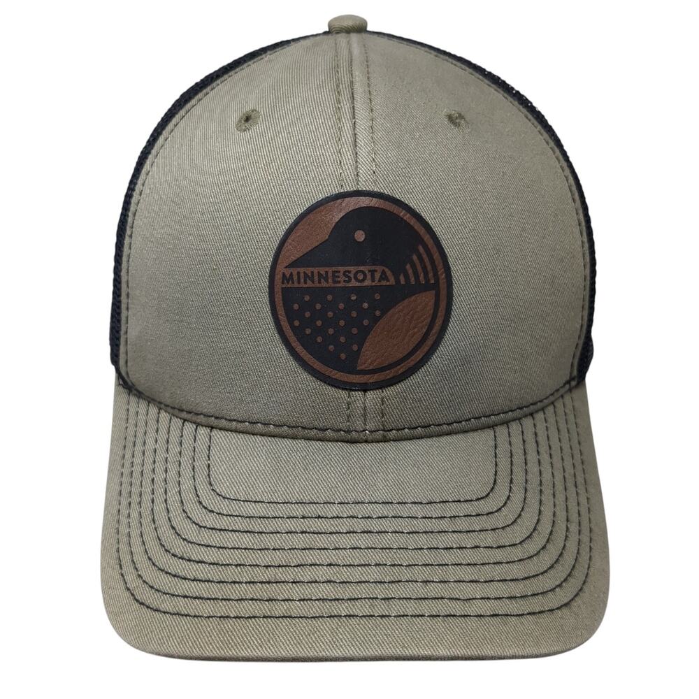 Minnesota Snapback Trucker Hat Green OS Adjustable Mesh Back Classic State Co